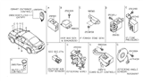 Diagram for 2012 Nissan Altima Steering Angle Sensor - 47945-3TA1A