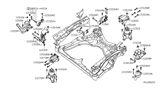 Diagram for Nissan Altima Motor And Transmission Mount - 11220-JA10A