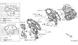 Diagram for 2014 Nissan Maxima Timing Cover - 13570-JA10A