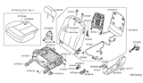 Diagram for 2011 Nissan Altima Seat Cover - 87370-ZX16B