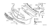 Diagram for 2010 Nissan Altima License Plate - 96210-ZX10A