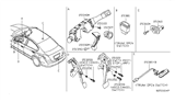 Diagram for 2010 Nissan Altima Cruise Control Switch - 25550-JA00A