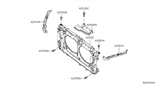 Diagram for 2007 Nissan Altima Radiator Support - 62500-JB10A