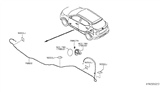 Diagram for Nissan Fuel Door Release Cable - 78822-5RB0A
