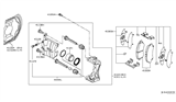 Diagram for Nissan Kicks Brake Caliper Piston - 41121-5RB0A