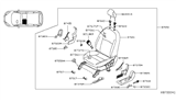 Diagram for 2021 Nissan Kicks Seat Cushion - 87361-5RL2A