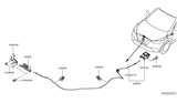 Diagram for 2019 Nissan Kicks Hood Cable - 65620-5RB0A