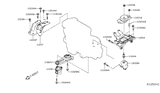 Diagram for Nissan Versa Motor And Transmission Mount - 11220-5RA0A