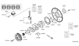 Diagram for 2020 Nissan Kicks Piston Ring Set - 12033-5RB0A