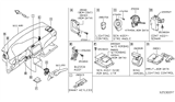 Diagram for Nissan Kicks Air Bag Control Module - K8820-5RL0A