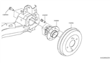 Diagram for 2019 Nissan Kicks Wheel Bearing - 43202-5RB1A
