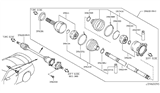 Diagram for 2021 Nissan GT-R Axle Shaft - 39600-80B0C