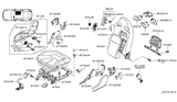 Diagram for Nissan GT-R Seat Switch - 87647-38B0A