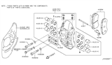 Diagram for 2011 Nissan GT-R Brake Backing Plate - 41151-JF00A