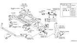 Diagram for Nissan GT-R Control Arm Bracket - 54521-JF00A