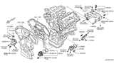Diagram for Nissan GT-R Water Pump Gasket - 21049-JK20B