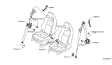 Diagram for 2019 Nissan GT-R Seat Belt - 86842-JF00A
