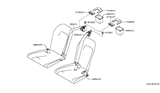 Diagram for 2013 Nissan GT-R Seat Belt - 88842-KC10A