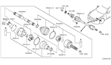 Diagram for Nissan GT-R CV Boot - 39741-05U91