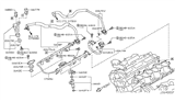 Diagram for Nissan GT-R Fuel Injector O-Ring - 16618-EA000