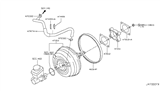 Diagram for 2009 Nissan GT-R Brake Booster Vacuum Hose - 47474-JF10A