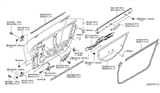Diagram for Nissan GT-R Weather Strip - 80830-62B0A