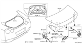 Diagram for 2009 Nissan GT-R Trunk Latch - 84631-JF00A