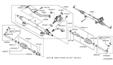 Diagram for 2011 Nissan GT-R Steering Gear Box - 49200-JF10A