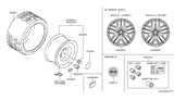 Diagram for Nissan GT-R Spare Wheel - D0C00-6AV1A