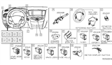 Diagram for 2015 Nissan Rogue Dimmer Switch - 25560-5HA7E