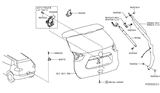 Diagram for Nissan Rogue Tailgate Lock - 90500-6FL0A