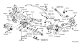 Diagram for 2014 Nissan Rogue Trailing Arm - 55502-5HA0B