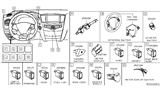 Diagram for Nissan Rogue Turn Signal Switch - 25560-5HK7E
