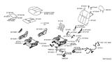 Diagram for 2020 Nissan Rogue Air Bag Control Module - 98856-7FW0A