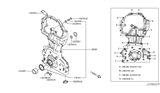 Diagram for 2014 Nissan Rogue Timing Cover - 13500-3TS2A