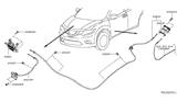 Diagram for 2017 Nissan Rogue Hood Cable - 65621-5HR0A