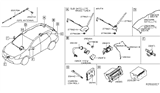 Diagram for 2014 Nissan Rogue Antenna Mast - 28215-5HA0A