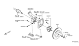 Diagram for 2014 Nissan Rogue Steering Knuckle - 40014-5HA0A