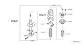 Diagram for Nissan Rogue Coil Spring Insulator - 54035-4BA0A