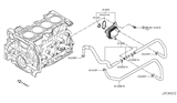 Diagram for 2014 Nissan Rogue Engine Oil Cooler - 21305-3TA0B