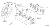 Diagram for Nissan Rogue Brake Caliper Repair Kit - 44011-4BA0A