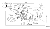 Diagram for 2018 Nissan Versa Seat Cover - 87370-9KN1C