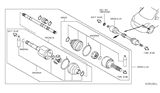 Diagram for 2016 Nissan Versa Note Axle Shaft - 39101-3AB0C
