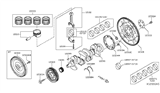 Diagram for 2012 Nissan Versa Flywheel - 12310-3HC0A
