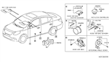 Diagram for 2015 Nissan Versa Air Bag Control Module - 98820-9KS9A
