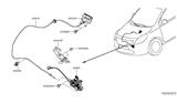 Diagram for 2014 Nissan Versa Hood Latch - 65603-6W80A