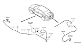 Diagram for 2014 Nissan Versa Fuel Door Release Cable - 78827-JX00A