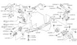 Diagram for 1997 Nissan Stanza Motor And Transmission Mount - 11210-5B610