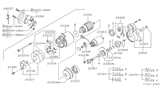 Diagram for 1994 Nissan Stanza Starter Drive - 23312-84A18