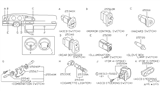 Diagram for Nissan Stanza Dimmer Switch - 25540-1E404